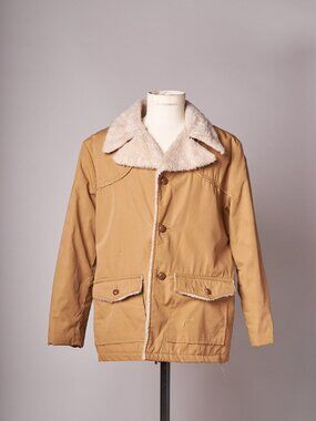 1970s Sherpa Lined California Imperial Tan Coat
